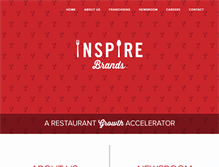 Tablet Screenshot of inspirebrands.com
